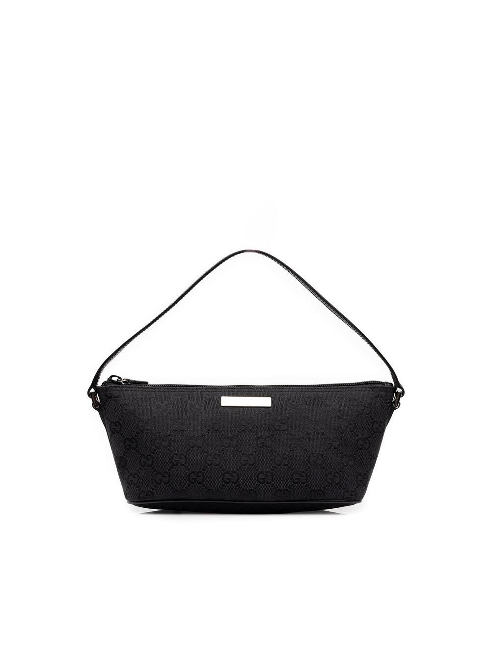 Gucci Gg Canvas Boat Pre-Loved Shoulder #358407G60B